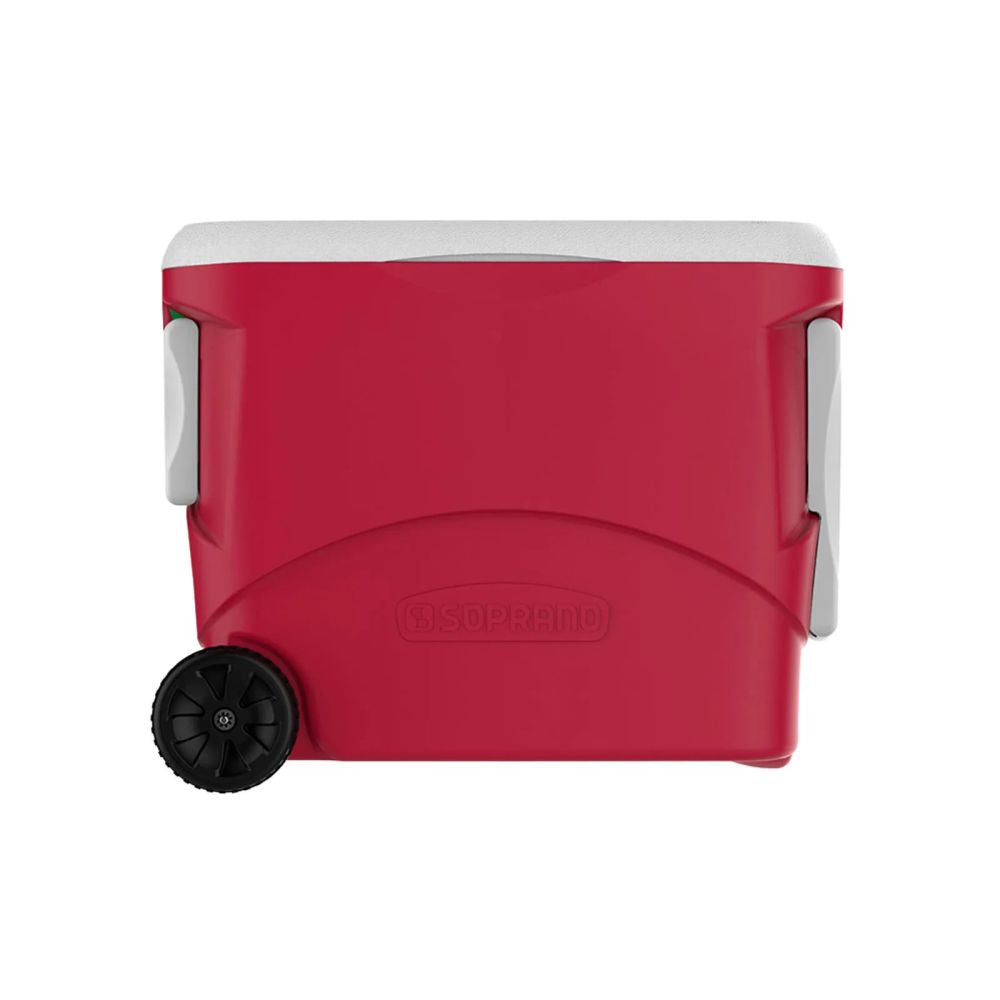 Caixa Térmica Cooler Rodas 50 Litros Vermelho Tropical Soprano