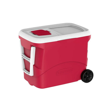 Caixa Térmica Cooler Rodas 50 Litros Vermelho Tropical Soprano