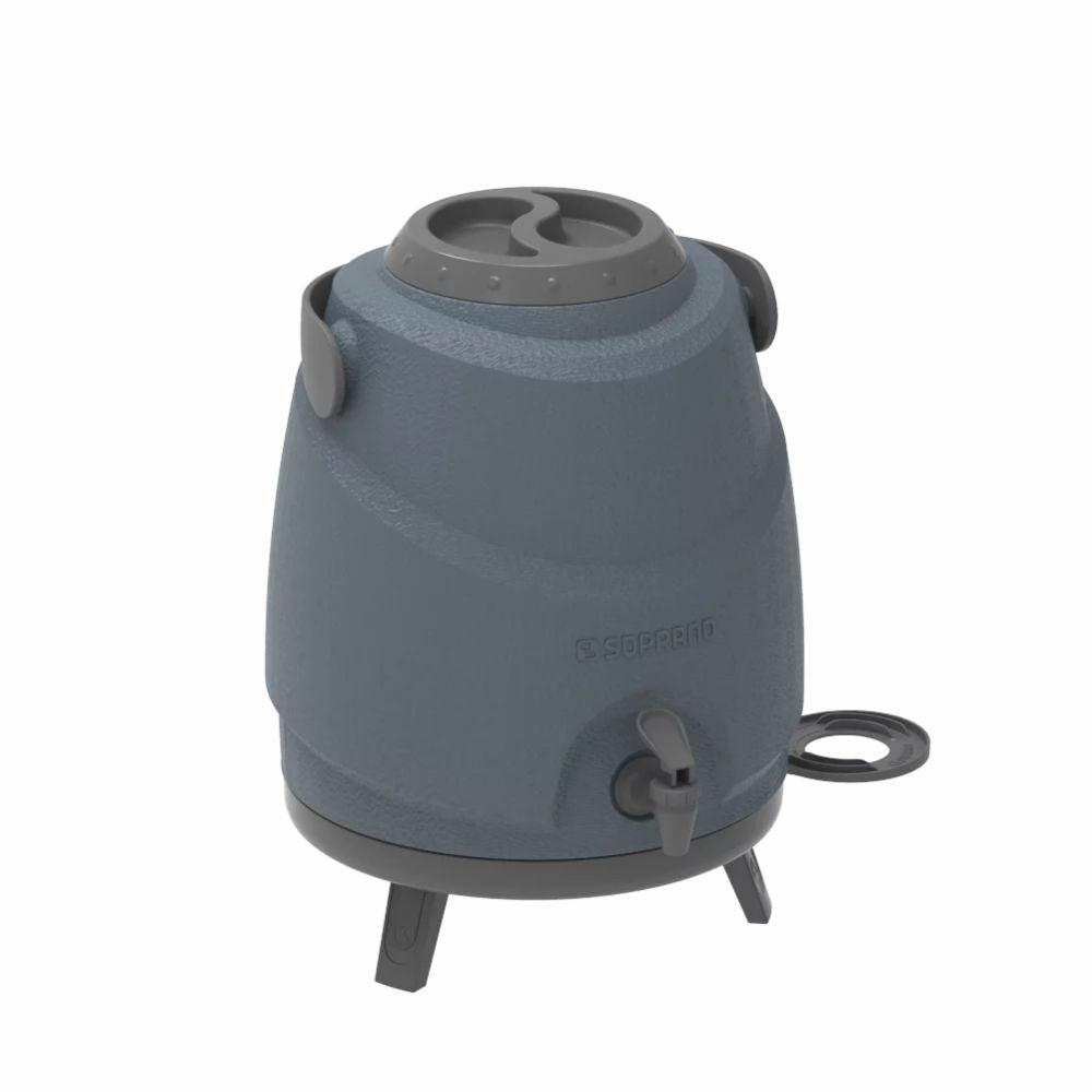 Botijão Garrafão Térmico Aspen 9L Cinza Escuro Soprano