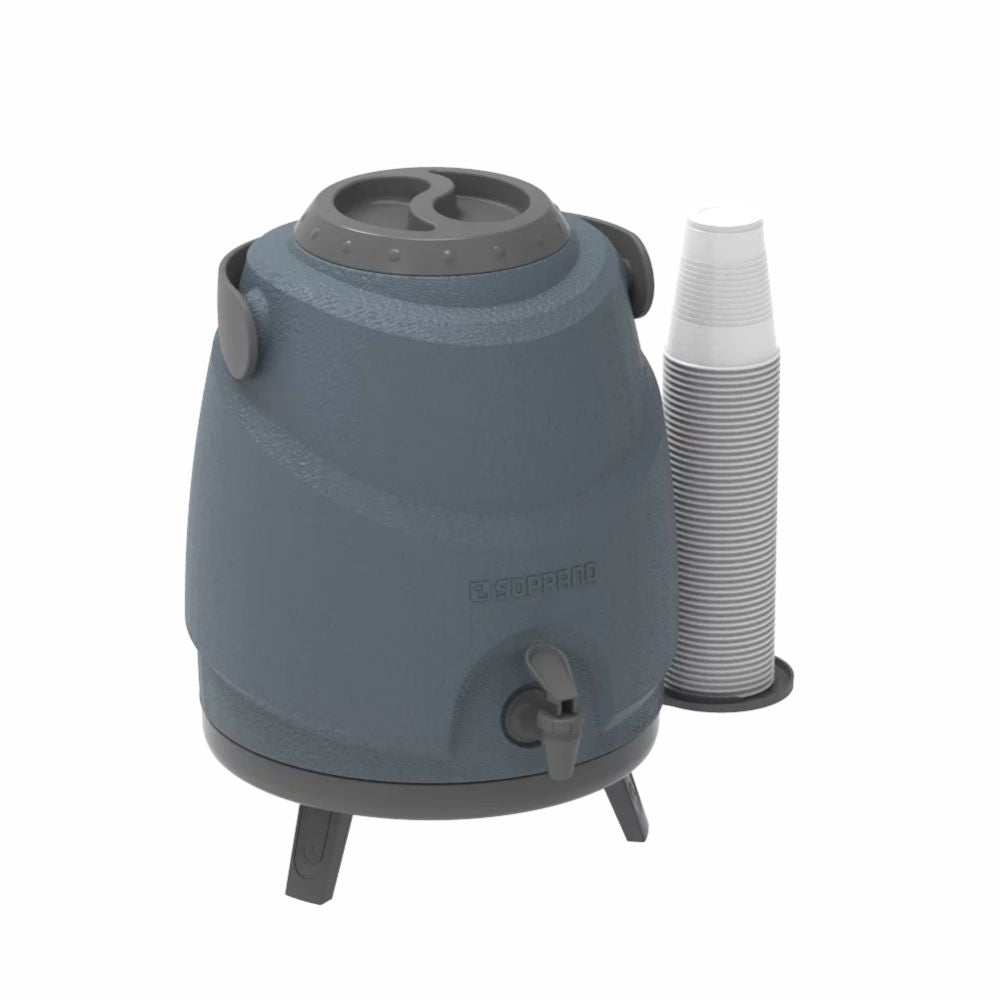 Botijão Garrafão Térmico Aspen 9L Cinza Escuro Soprano