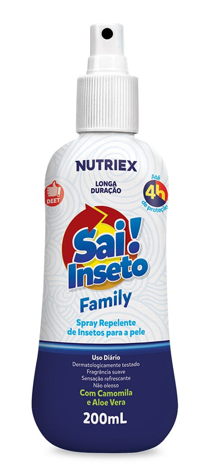 Repelente Spray SAI Inseto 4HR Family 200ML Nutriex