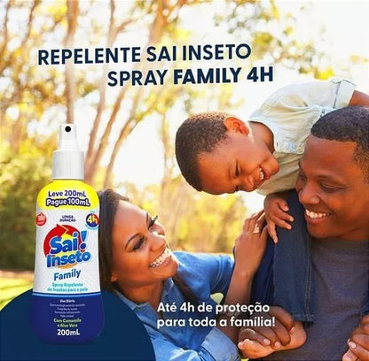 Repelente Spray SAI Inseto 4HR Family 200ML Nutriex