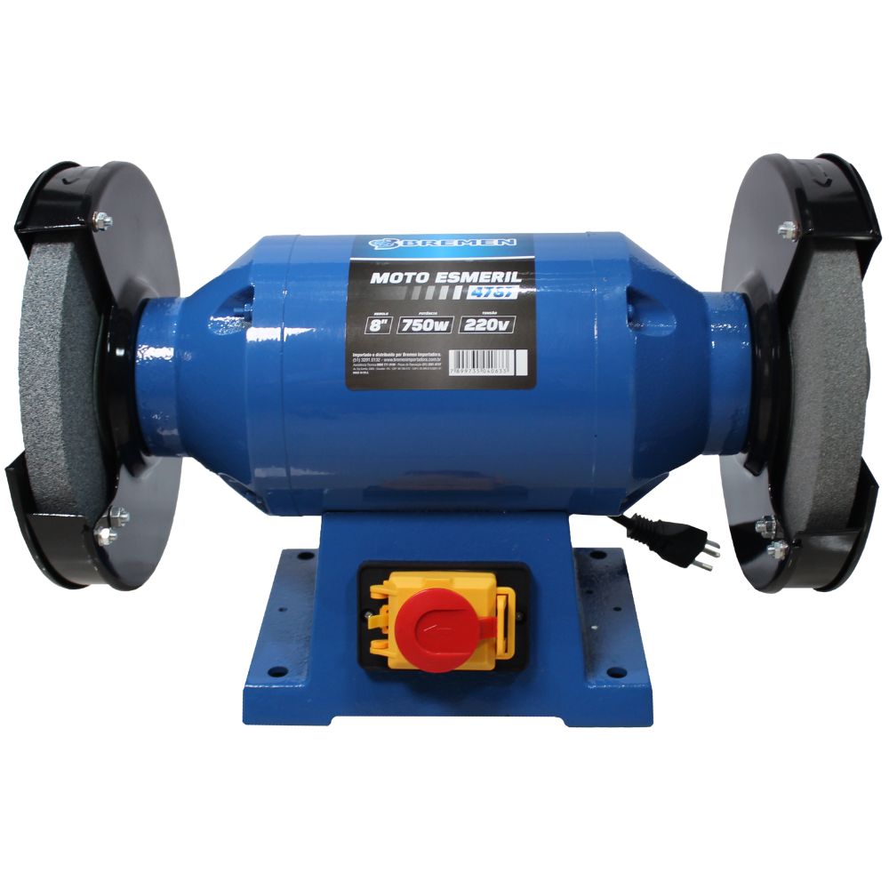 Moto Esmeril de Bancada Bremen 4787 8 Polegadas 750w 220v