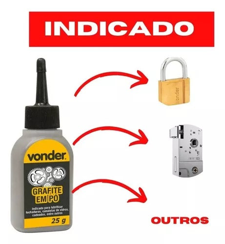 Grafite em Pó 25 Gramas Vonder