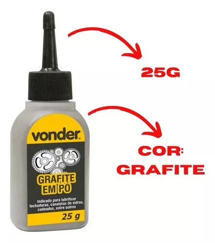 Grafite em Pó 25 Gramas Vonder