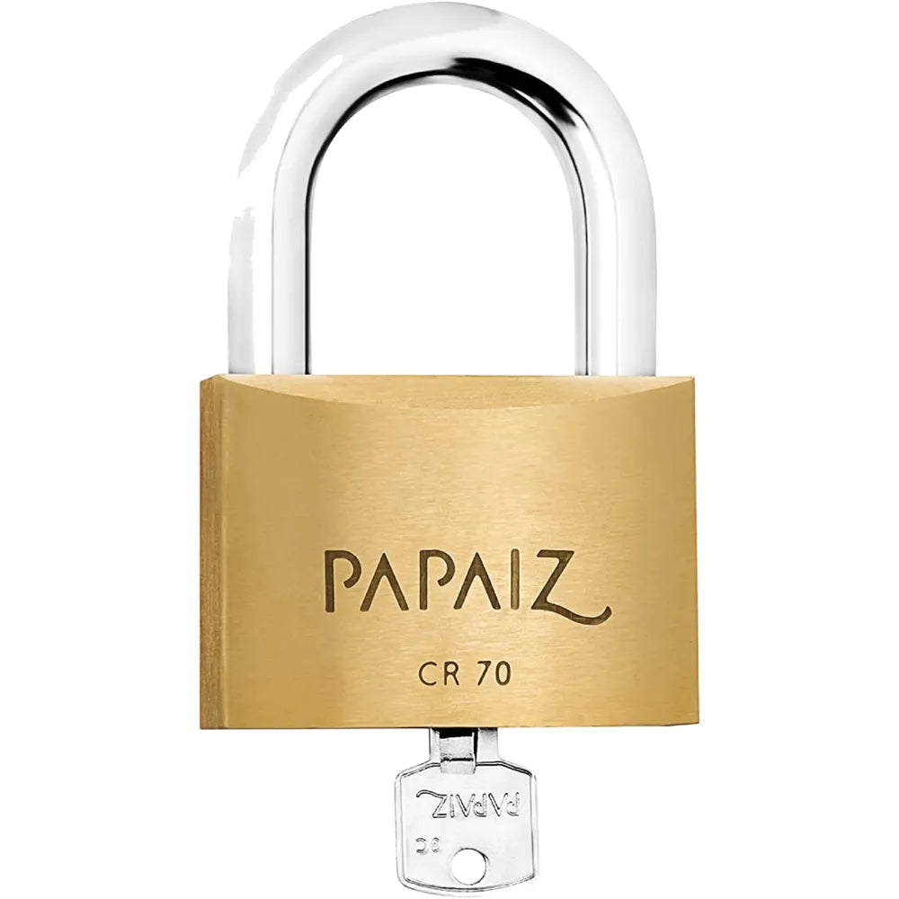 Cadeado Papaiz Cr 70 Mm Reforçado Seguro Portão C/ 2 Chaves
