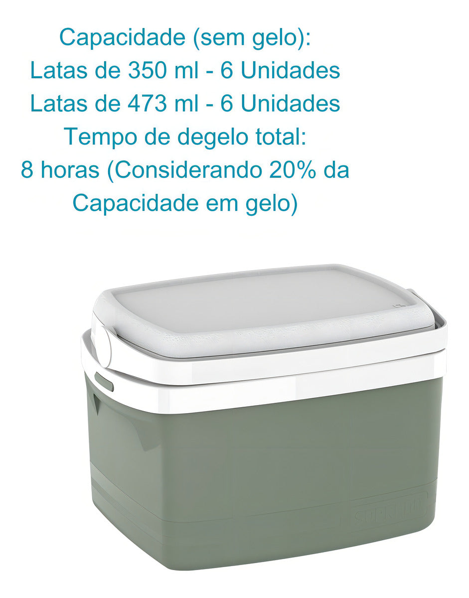 CAIXA TERMICA 5L FIG GREEN SOPRANO