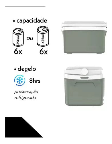 CAIXA TERMICA 5L FIG GREEN SOPRANO