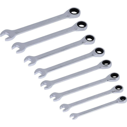 Jogo De Chave Combinada Com Catraca 8pcs 8-19mm Worker