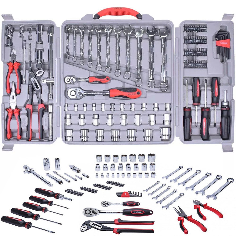 Kit Maleta De Ferramentas Jogo 110 Peças Worker