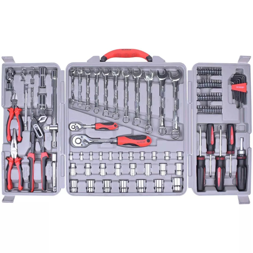 Kit Maleta De Ferramentas Jogo 110 Peças Worker