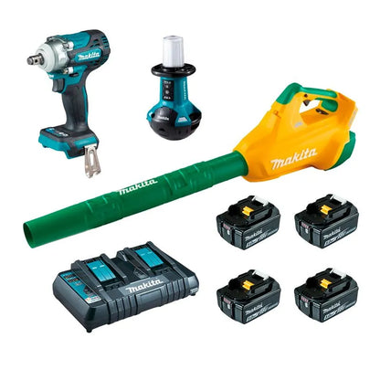 KIT SOPRADOR DUB362TW300 MAKITA C/ CHAVE DE IMPAC E REFLETOR
