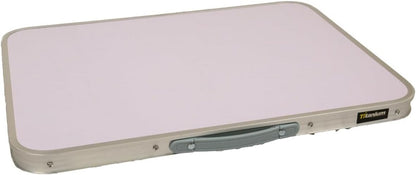 Mesa Dobrável de Alumínio com Tampão em MDF Titanium 07728