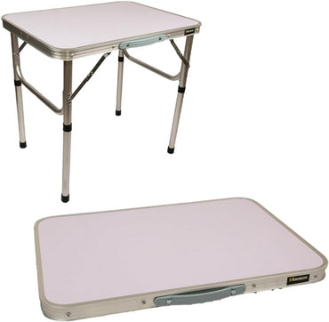 Mesa Dobrável de Alumínio com Tampão em MDF Titanium 07728