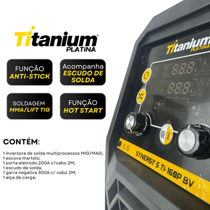 INVERSORA DE SOLDA SYNERGY 5 TI160P BV 08423 TITANIUM