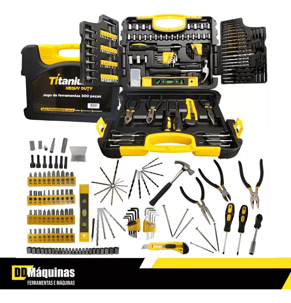 Kit Jogo Ferramentas 11 peças + Chave Combinada 6 Peças