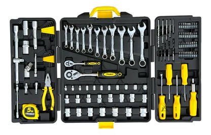 KIT DE FERRAMENTAS TITANIUM C/ 128 PCS 07611 TITANIUM