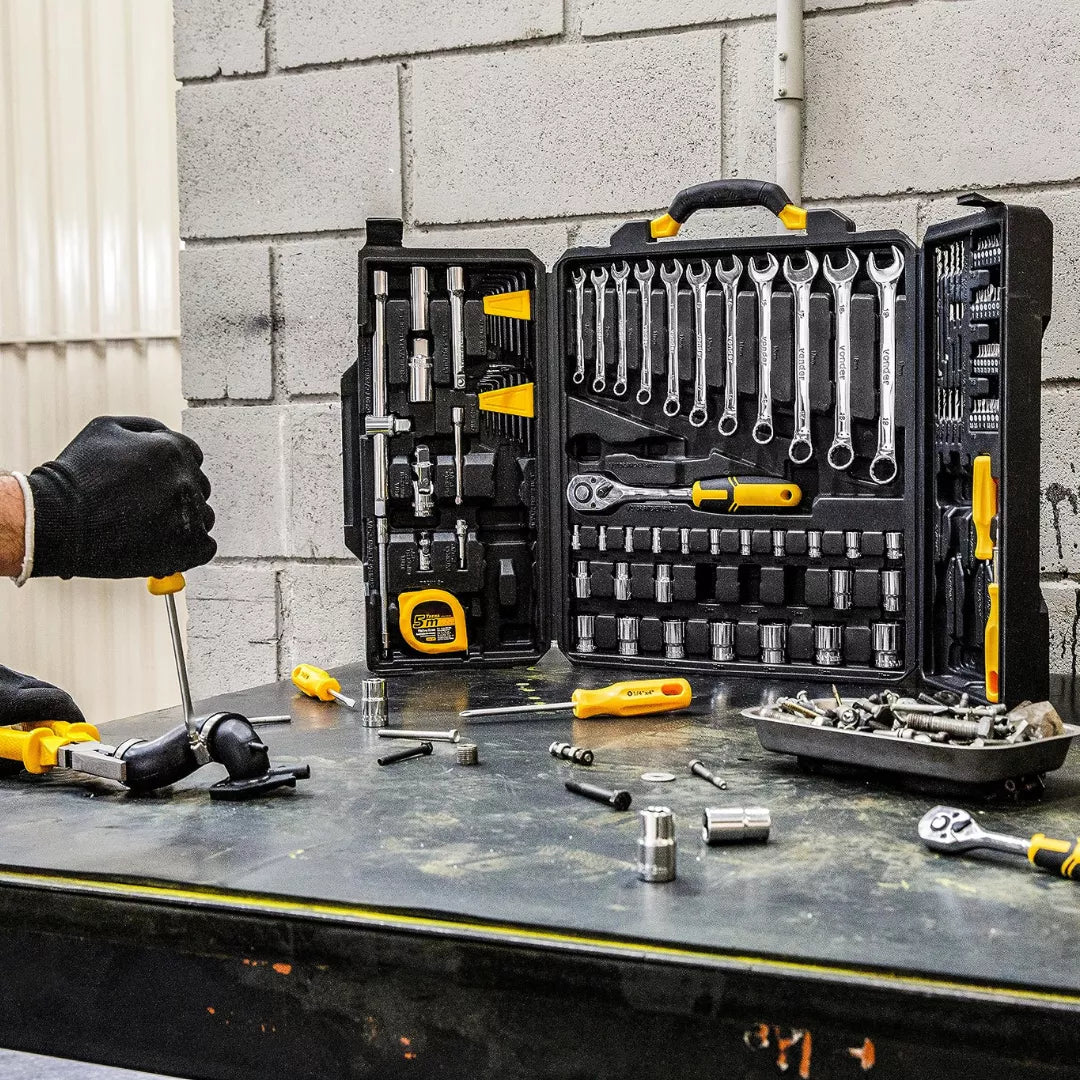 KIT DE FERRAMENTAS TITANIUM C/ 128 PCS 07611 TITANIUM