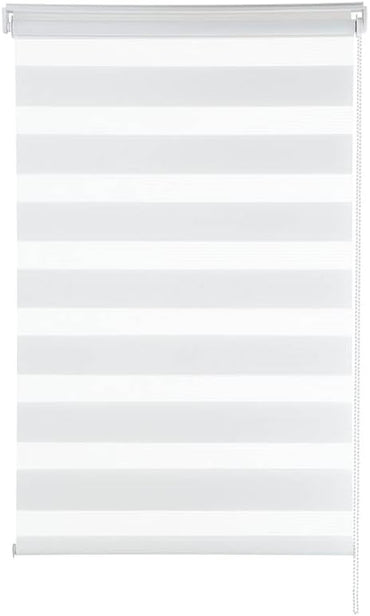 Persiana Janela Rolo Zebra T-Duplo 140X160 Branca Evolux