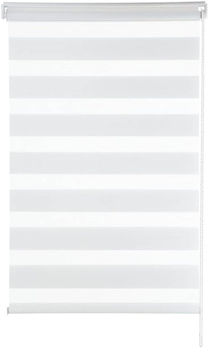 Persiana Janela Rolo Zebra T-Duplo 140X160 Branca Evolux