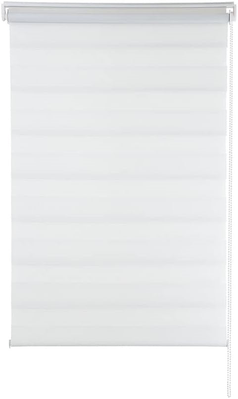 Persiana Janela Rolo Zebra T-Duplo 140X160 Branca Evolux