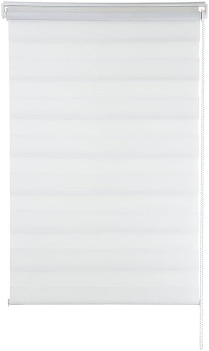 Persiana Janela Rolo Zebra T-Duplo 140X160 Branca Evolux