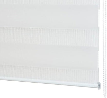 Persiana Janela Rolo Zebra T-Duplo 140X160 Branca Evolux