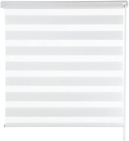 Persiana Janela Rolo Zebra T-Duplo 1,60X1,60 Branca Evolux