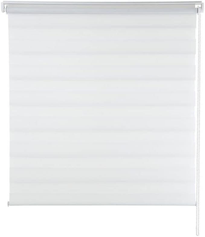 Persiana Janela Rolo Zebra T-Duplo 1,60X1,60 Branca Evolux