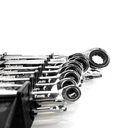 Kit Chave Combinadas com Catraca 16 Peças 08381 - Titanium