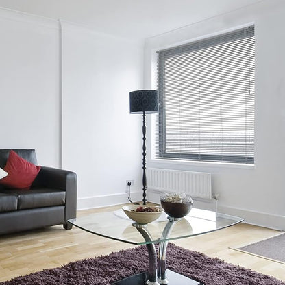 Persiana OFF-25 com Lâminas PVC 25mm Chumbo 1,40X1,30 Evolux