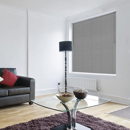 Persiana OFF-25 com Lâminas PVC 25mm Chumbo 1,40X1,30 Evolux