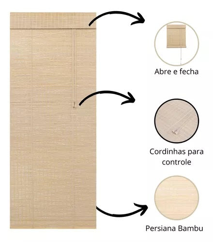 Persiana Bauhaus Bambu 160X160 Cor Bauhaus Fresno Evolux