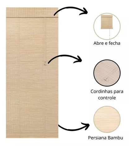 Persiana Bauhaus Bambu 160X160 Cor Bauhaus Fresno Evolux