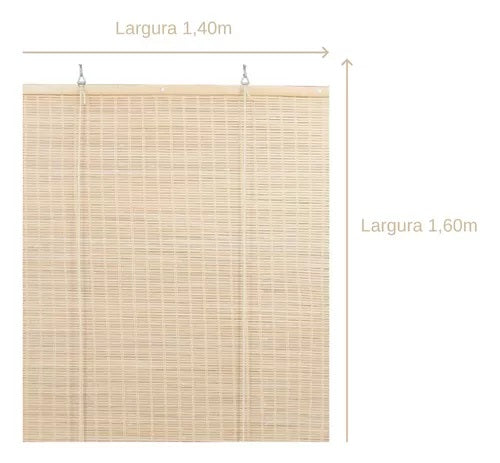 Persiana Bauhaus Bambu 140X160 Cor Bauhaus Fresno Evolux