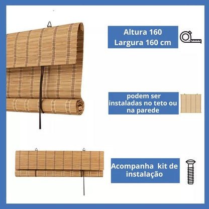 Persiana Bauhaus Bambu 160X160 Cor Bauhaus Haya Evolux