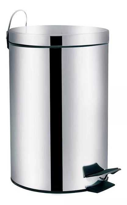 Lixeira Ágata 20 Litros - Inox - Pedal - 008224 - Mor