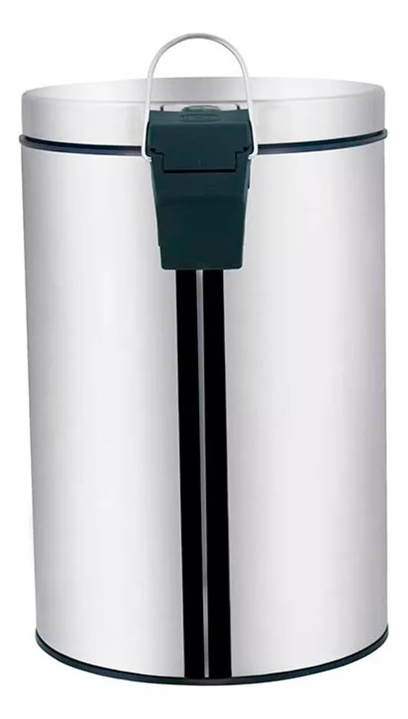 Lixeira Ágata 20 Litros - Inox - Pedal - 008224 - Mor