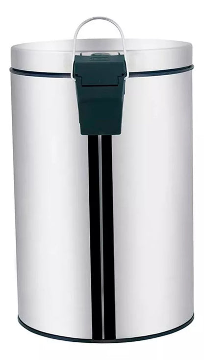 Lixeira Ágata 20 Litros - Inox - Pedal - 008224 - Mor