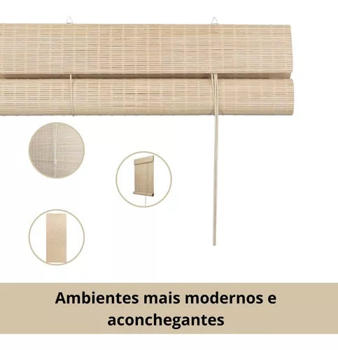 Persiana Bauhaus Bambu 120X160 Cor Bauhaus Fresno Evolux
