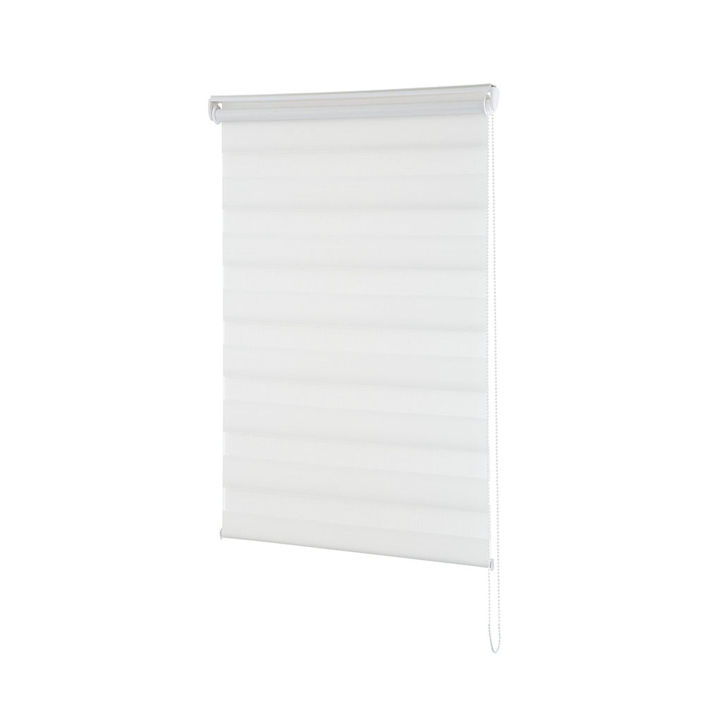 Persiana Janela Rolo Zebra T-Duplo 120X160 Branca Evolux