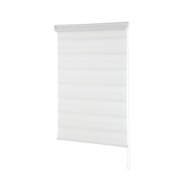Persiana Janela Rolo Zebra T-Duplo 120X160 Branca Evolux