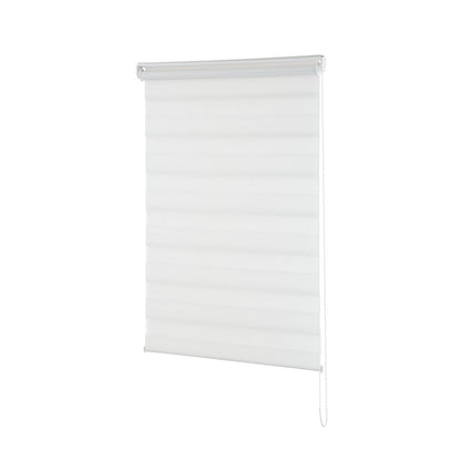 Persiana Janela Rolo Zebra T-Duplo 120X160 Branca Evolux