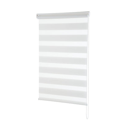 Persiana Janela Rolo Zebra T-Duplo 120X160 Branca Evolux