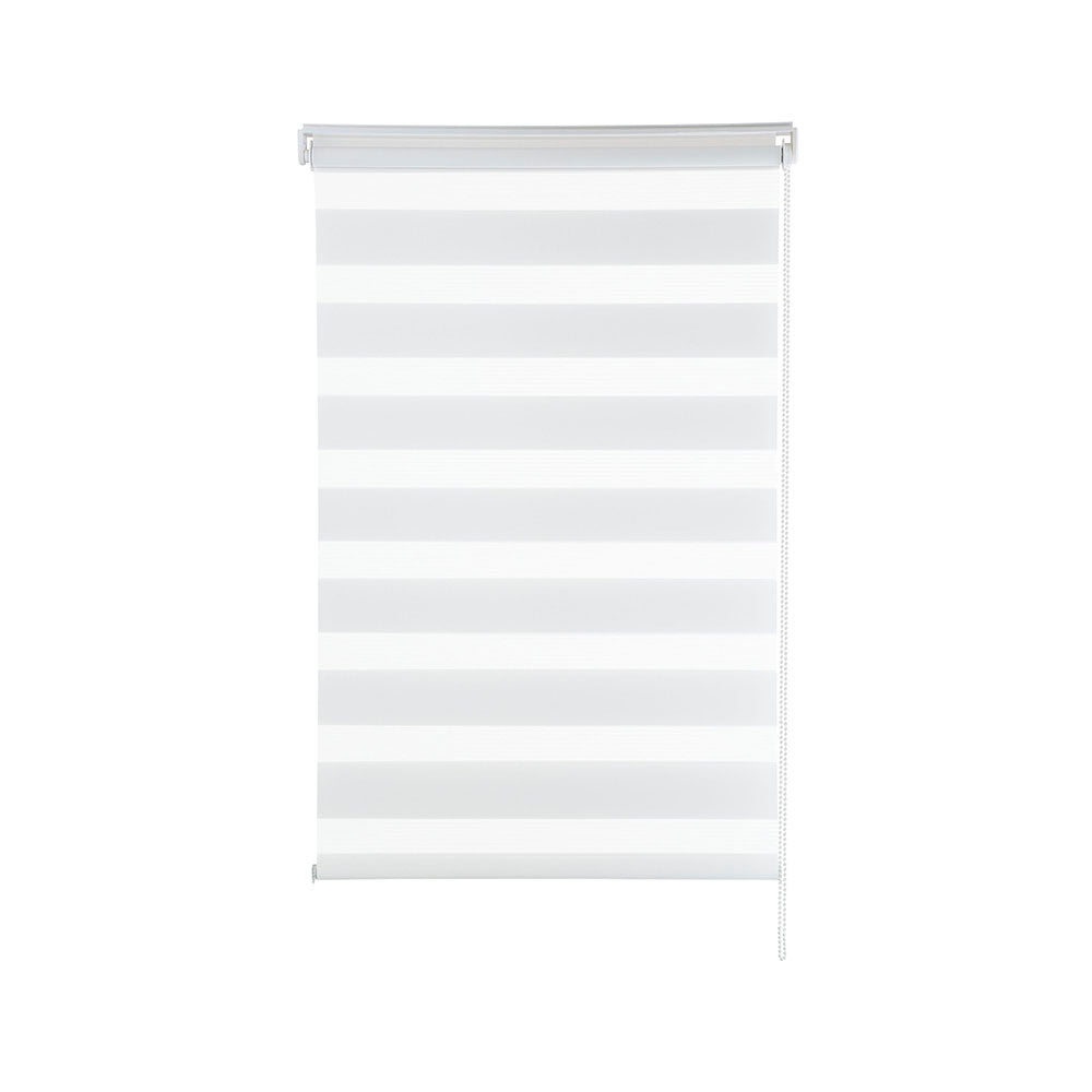 Persiana Janela Rolo Zebra T-Duplo 120X160 Branca Evolux