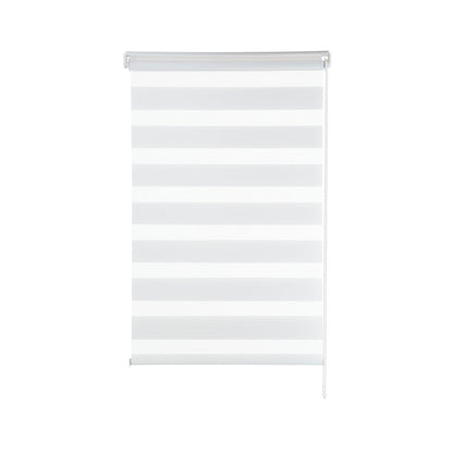 Persiana Janela Rolo Zebra T-Duplo 120X160 Branca Evolux