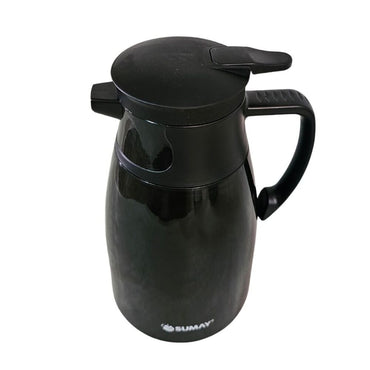 Garrafa Térmica 1L Preta com Ampola Vidro Mônaco SM-GTMPR
