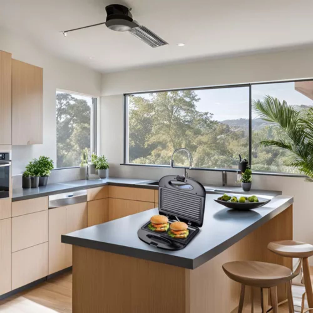 Sanduicheira Super Grill Elétrica Antiaderente Sumay 220v