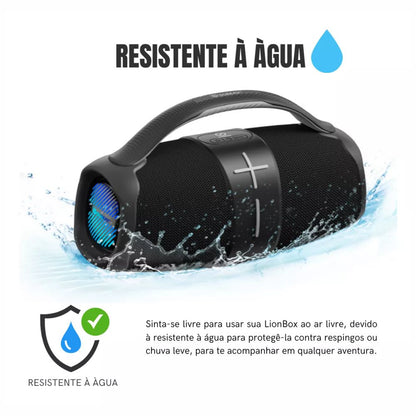 Caixa De Som Portátil Sumay SM-CSP1310C Lionbox Led