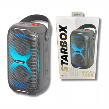 Caixa De Som Portátil Sumay Starbox SM-CSP1312C Cinza